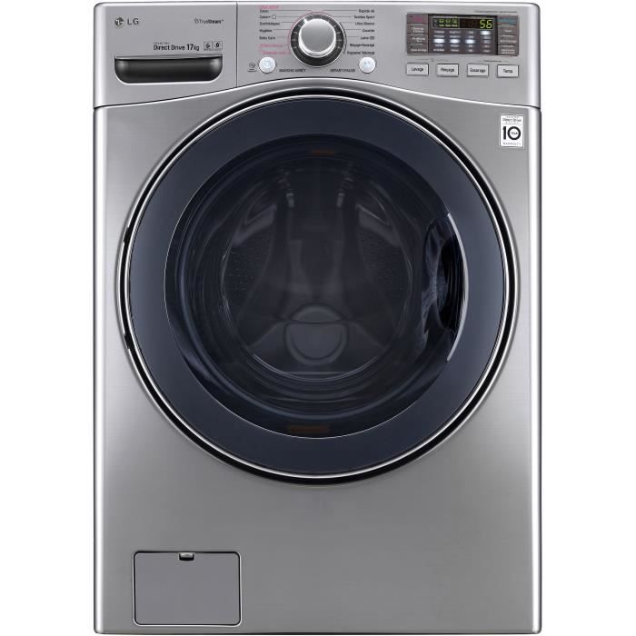 LG - F71K22IXS - Lave-linge hublot - 17kg - 1100 Trs/min - A++ - Silver