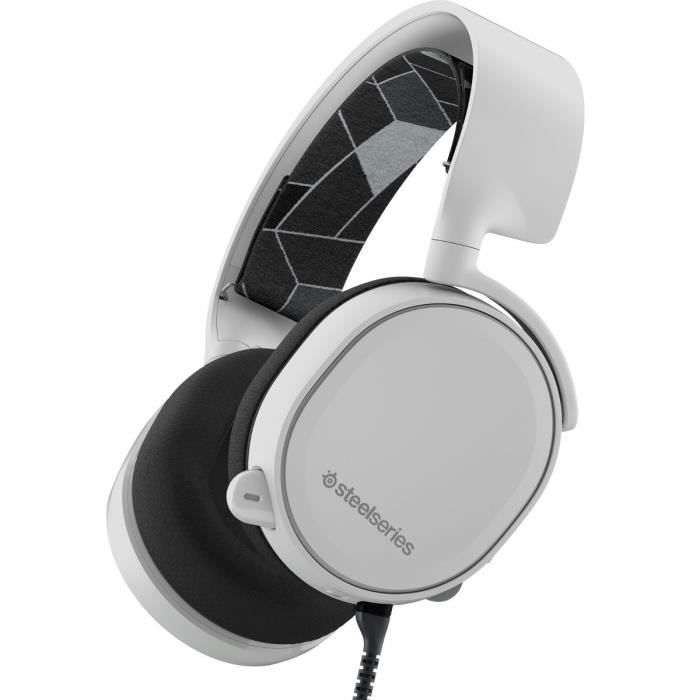 STEELSERIES Micro-Casque Gamer ARCTIS 3 - Filaire - 7.1 Surround Sound - Blanc