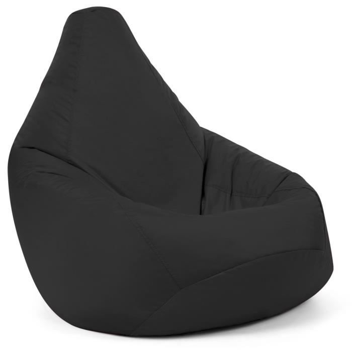 chaise pouf poire haut dossier d'extérieur, orange - achat / vente