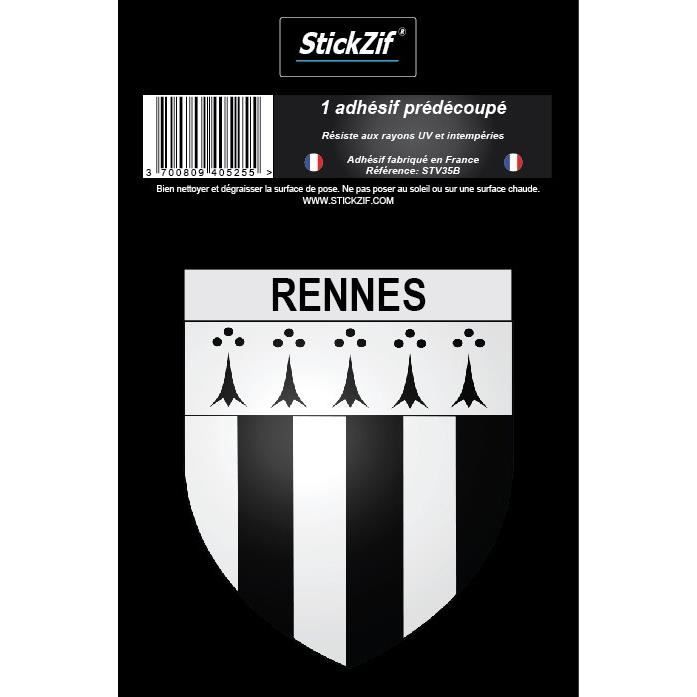 STICKZIF 1 Adhésif Blason Rennes STV35B