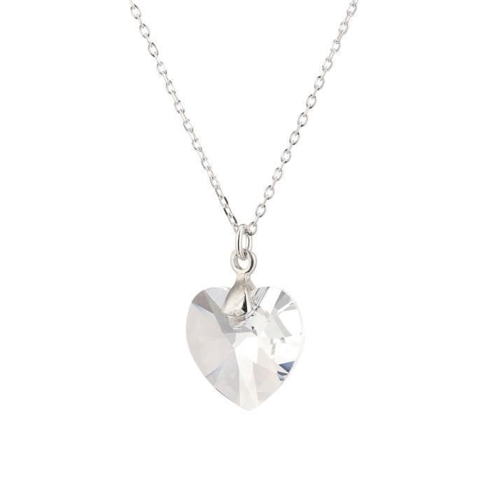 LES BIJOUX D'EMMA CRISTAL - Collier en Argent et Cristal De Swarovski Coloris Cristal