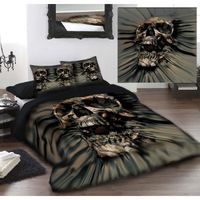 PARURE DE COUETTE SKULL RIP THROUGH - COUVERTURES DE DUVET ET DE COU PARURE DE COUETTE SKULL RIP THROUGH - COUVERTURES DE DUVET ET DE COU