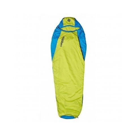 COLUMBUS Sac de couchage Misti 60 zip gauche Jaune et Bleu