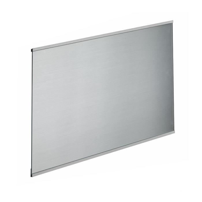 Crédence en verre de 5mm d'épaisseur style inox - 80x45cm
