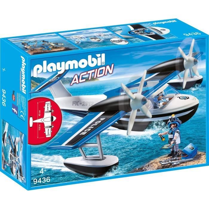 PLAYMOBIL 9436 - Action - Hydravion de police - Nouveauté 2019