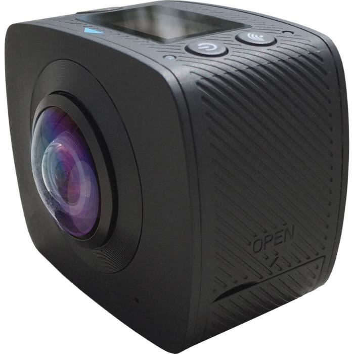 QANTIK ORBIT 360 Caméra de sport 360° - 5 mégapixels - Noir