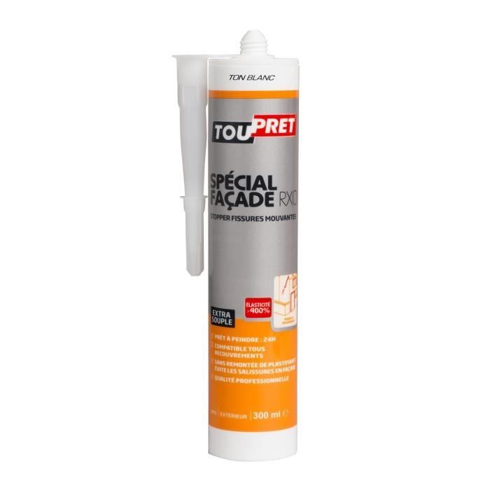TOUPRET Enduit Spécial façade RX0 cartouche ton blanc
