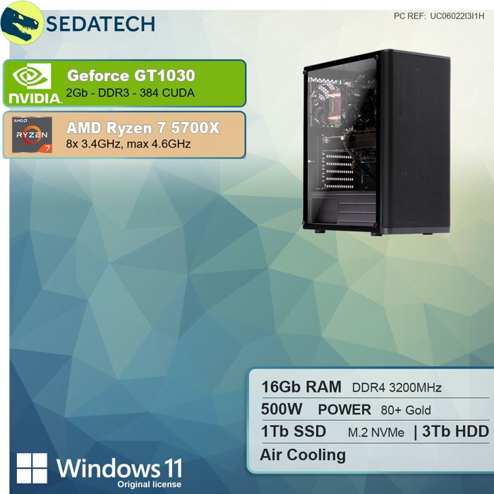 PC Gamer, AMD Athlon, GT730, 2To HDD, 8 Go RAM,1