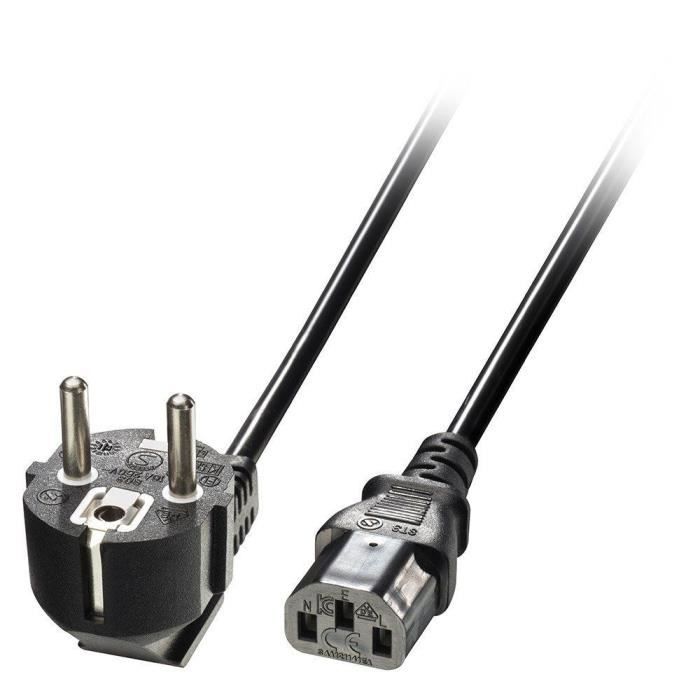 LINDY Câble secteur IEC - 3m