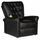 Fauteuil de massage electrique cuir artificiel reglable noir