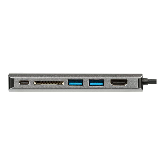 STARTECH.COM Adaptateur multiport USB-C - Lecteur de carte mémoire SD - Power Delivery - HDMI 4K - GbE - 2x USB 3.0