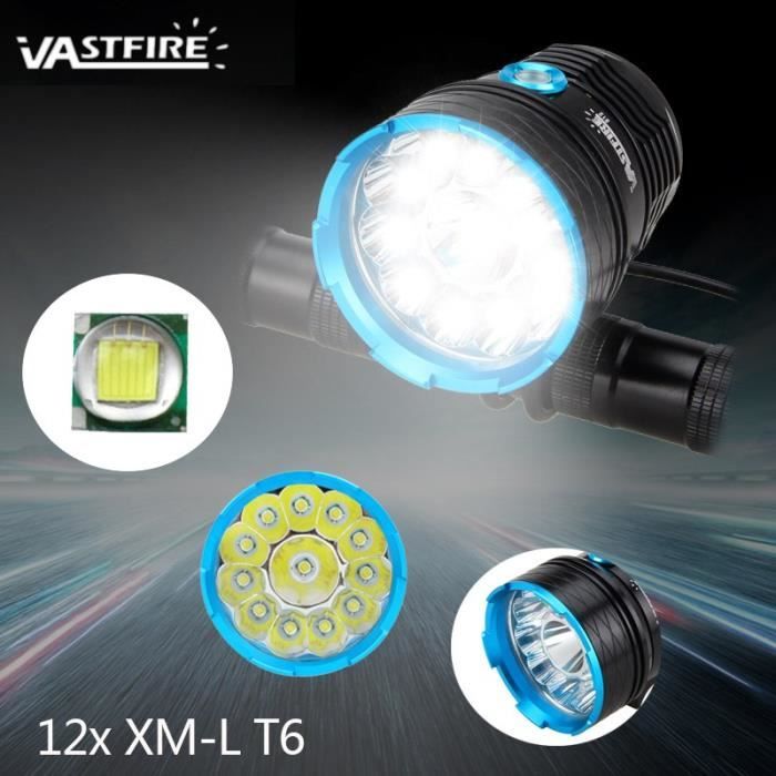 12 Tête De Lampe Lumière Bicyclette Rechargeable 6000 Lumens Led KF1lJc