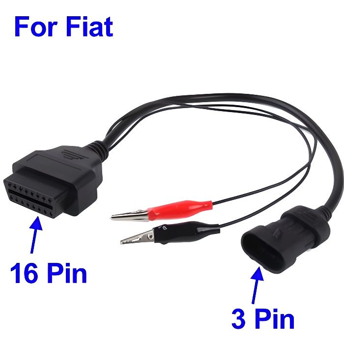 Câble diagnostic 3 Pin vers 16 Pin OBD 2 pour Fiat Achat / Vente outil de diagnostic Câble