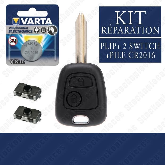 Coque Cle C3 HU83 CE0536 - 2 BOUTONS - Coque Clé Peugeot 107 207 307 308 407 CE0536 Hu83 Lame Avec Raynure Emplacement Pile Dans La Coque Ecran Peugeot 307 - Foto 13