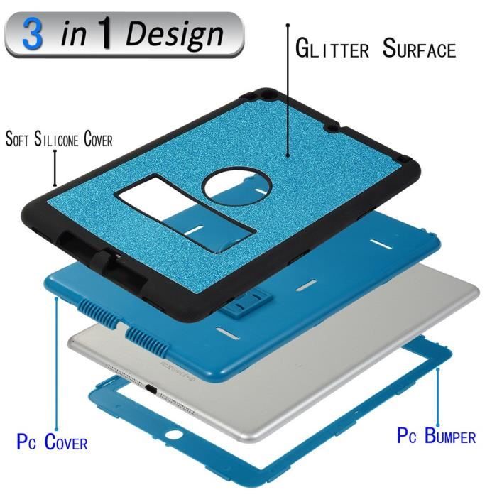 Couverture de cas de support robuste anti-chute3