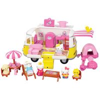 UNIVERS MINIATURE Hello Kitty Camping Car - 5 Figurines UNIVERS MINIATURE Hello Kitty Camping Car - 5 Figurines