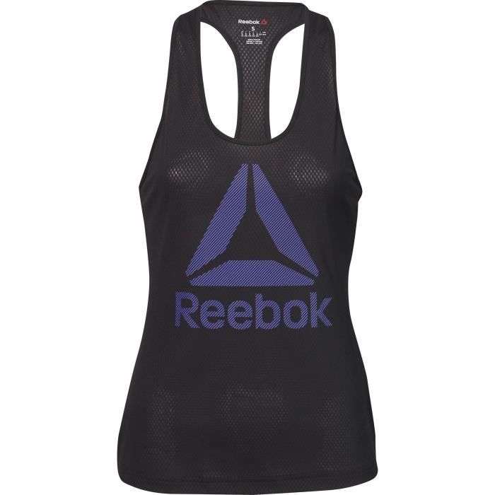 REEBOK Débardeur Femme Wor B Mesh Tank - Femme - Noir
