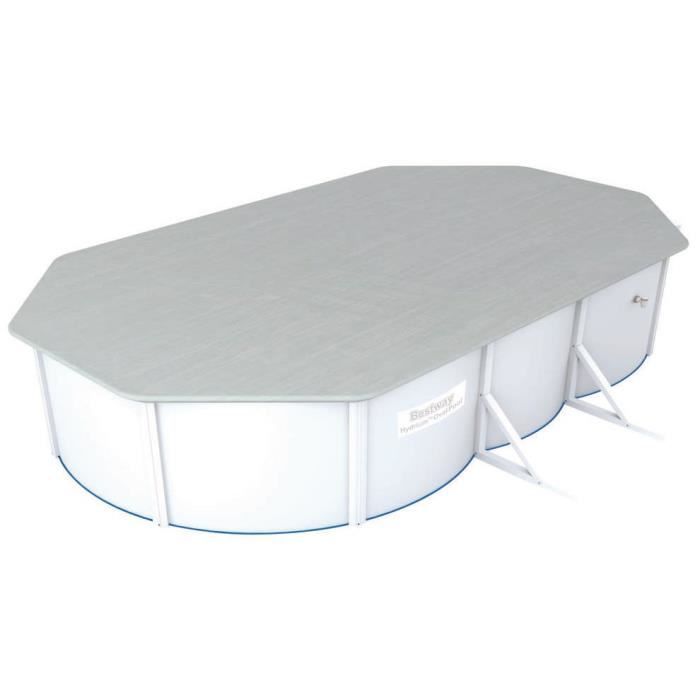 BESTWAY Bâche 4 saisons pour piscine Steel Wall Pool ovale 610x366cm