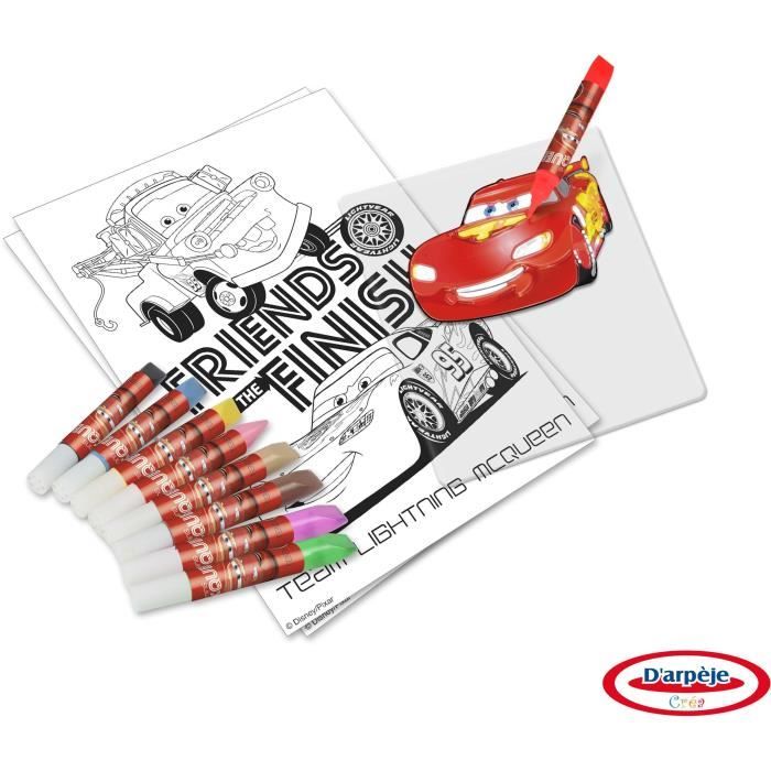 CARS - Autocollant pour fenêtre à colorier