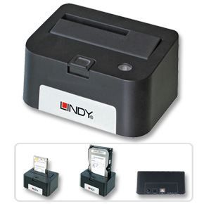 LINDY Station d'accueil pour disque dur SATA - USB 2.0