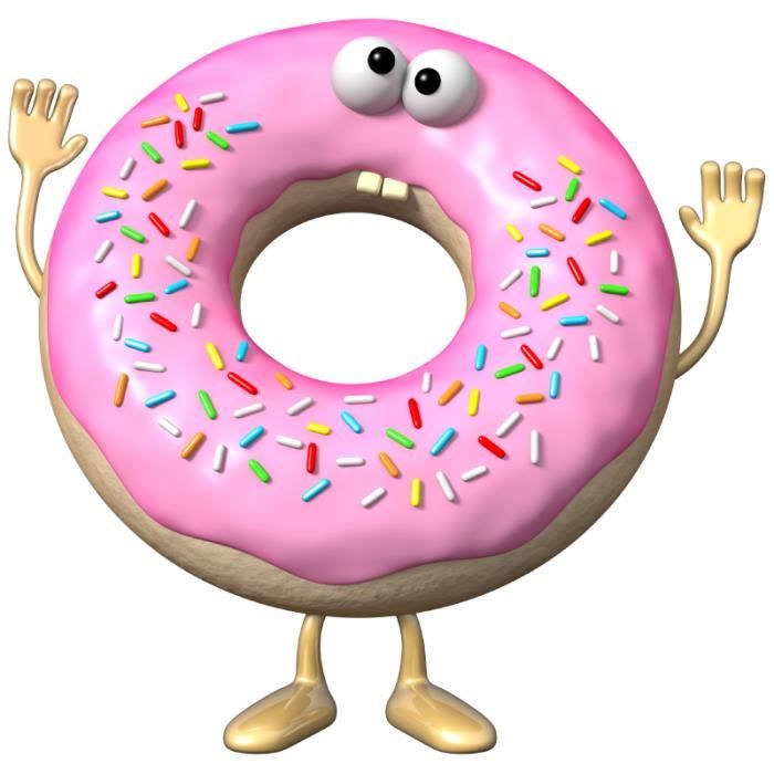 RÃ©sultat de recherche d'images pour "donuts rigolos clipart"