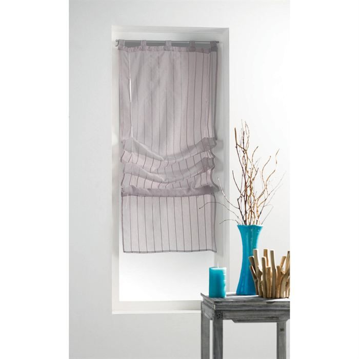 Store droit 45 x 180 cm ARTIGA voile sablé TAUPE   Achat / Vente