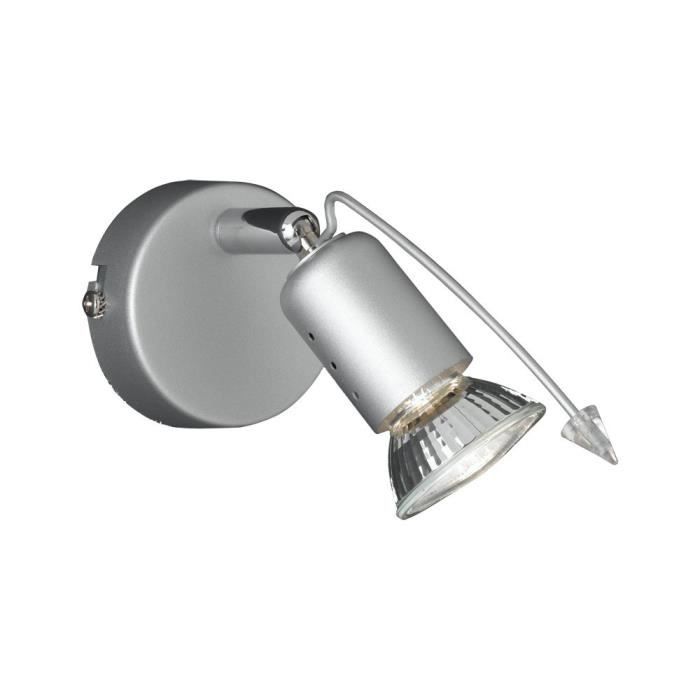 Applique Luminaire Mural Spot Lampe Gu10 Ip20 Titane éclairage