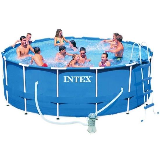 Intex Kit Piscine Tubulaire Ronde ø457 X H122m Achat Vente