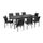 Ensemble table et chaise de jardin aluminium