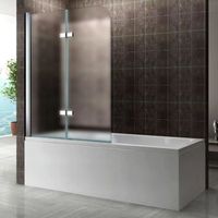 PORTE DE BAIGNOIRE Pare-baignoire 140x140cm OPAQUE porte pliante en v PORTE DE BAIGNOIRE Pare-baignoire 140x140cm OPAQUE porte pliante en v