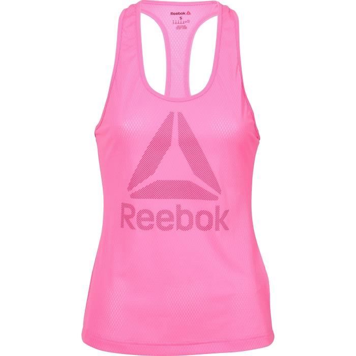 REEBOK Débardeur Femme Wor B Mesh Tank - Femme - Noir