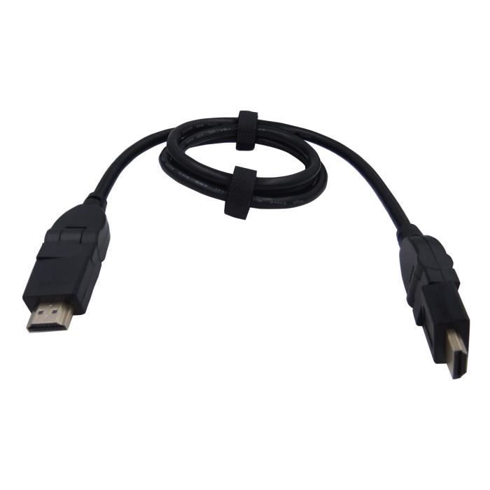 LINEAIRE XVHD54RB Câble HDMI - Mâle rotatif - 1 m