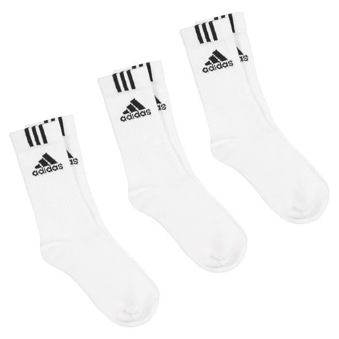 Chaussettes Adidas T 3S CrewEss3pp   •Chaussette fine. • Marquage