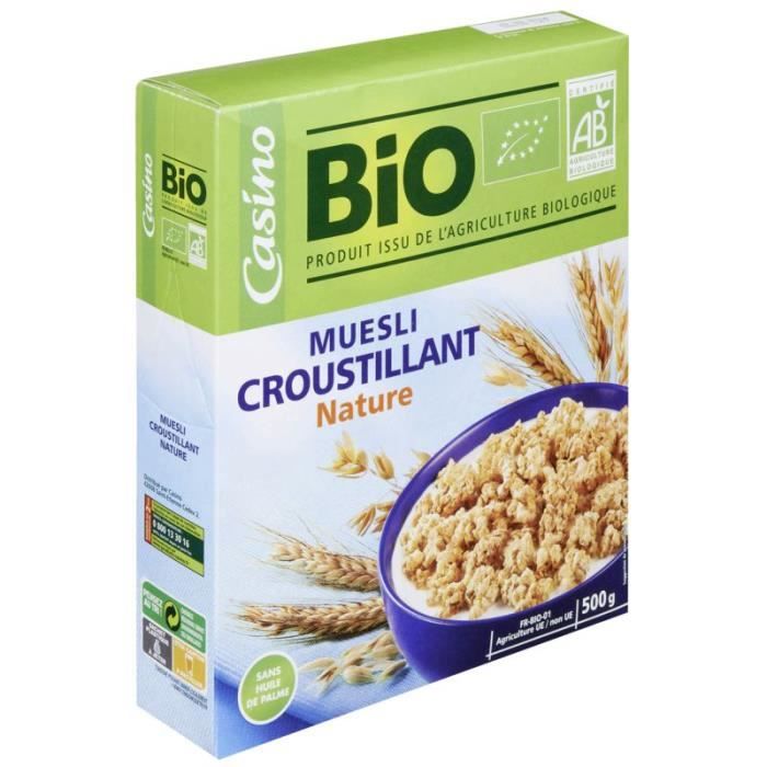 Muesli croustillant nature 500 g