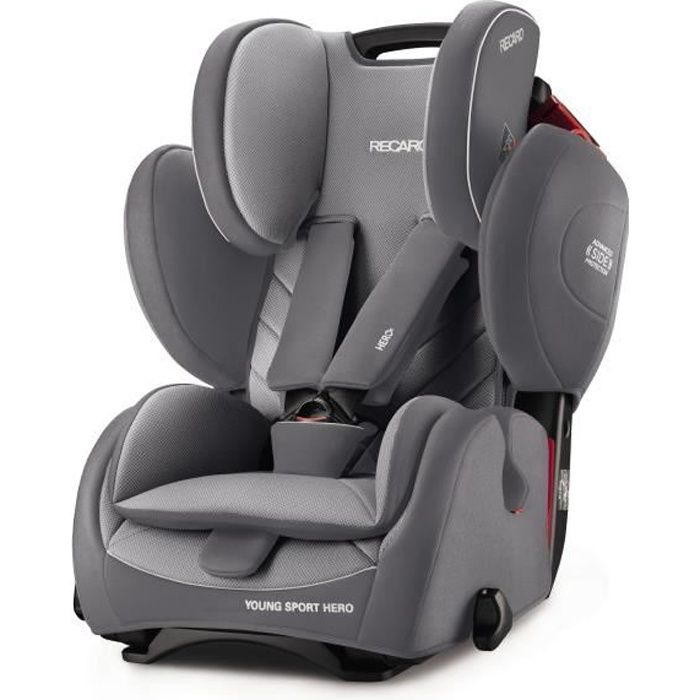 RECARO Siège Auto Young Sport HERO - Groupe 1/2/3 - Aluminium Grey