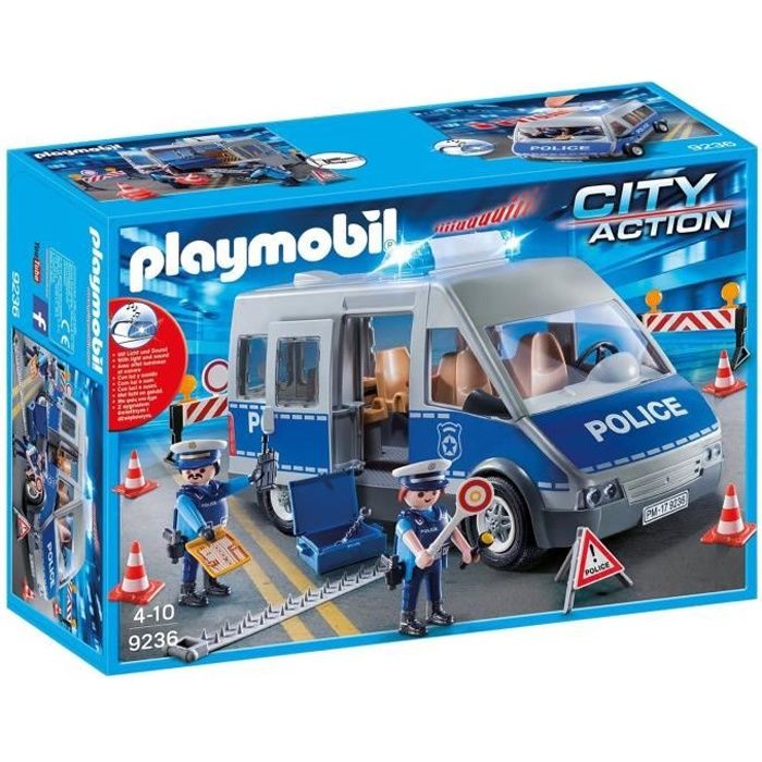 Fourgon Police Playmobil Pas Cher Playmobil Les Policiers 5974