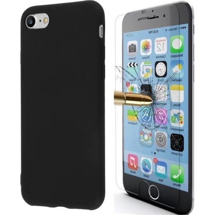 coque iphone 8 silicone noir apple