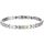 Bracelet femme acier magnetique aimante serti zirc