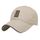Hommes Coton Casquette Baseball Couleur Pure Beige