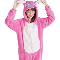 Lememogo  Unisexe Kigurumi Stitch  Pyjama  Adultes Flanelle 