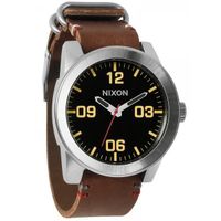 MONTRE NIXON Corporal A243-019 Noir Marron Montre Homme MONTRE NIXON Corporal A243-019 Noir Marron Montre Homme
