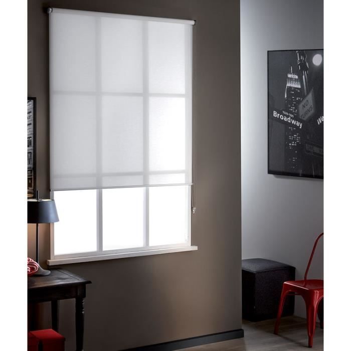 MADECO Store enrouleur tamisant Must - Blanc - 37x190 cm