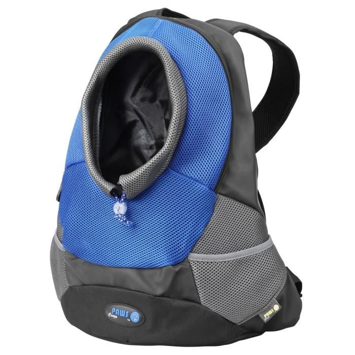 CRAZY PAWS Sac à dos Maria S en nylon - 37x14x36,5cm - Bleu - Pour chien et chat