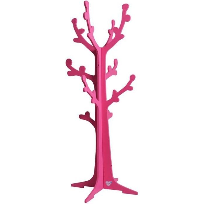 DOMIVA Porte Manteaux Arbre Cerisier Fuchia