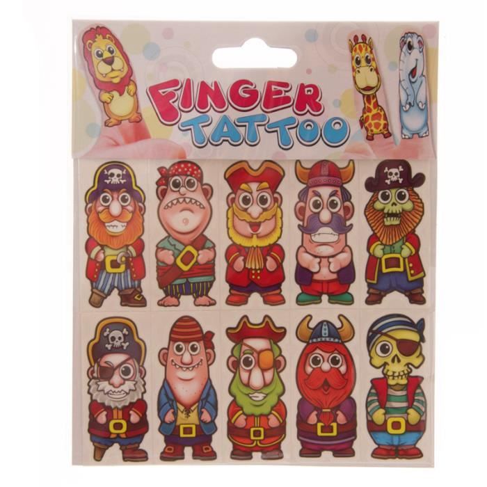 tatouages pour doigts petits pirates - achat / vente théâtre