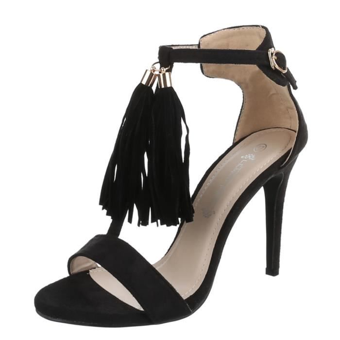 Haut Achat Femmes Escarpins Talon Chaussures Noir Sandales OyN0vmw8n