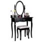 Miroir Avec Noire De Table Maquillage Et Coiffeuse Magnifique Cclife Tabouret thdCQsrx