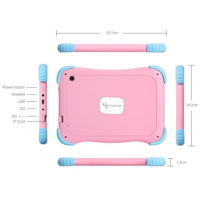 Tablette PC Enfant YUNTAB Q91, Android 8.1, 1GB3