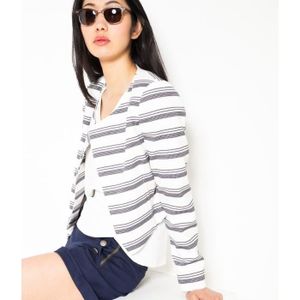 Femme Vente Veste Rayée Pas Achat Cher Fxtdq7t
