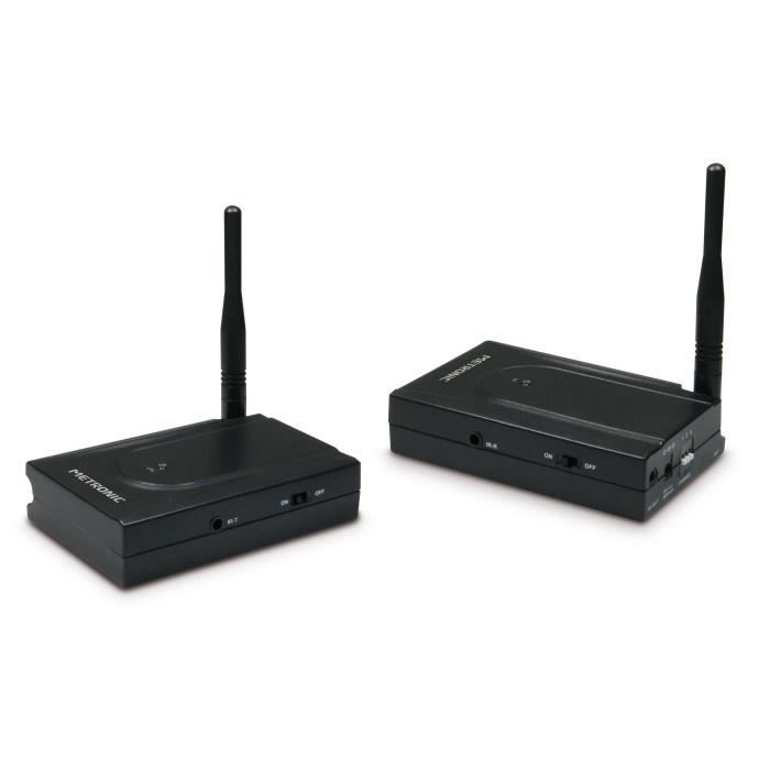METRONIC 475368 Transmetteur audio-vidéo analogique 5.8GHz Noir